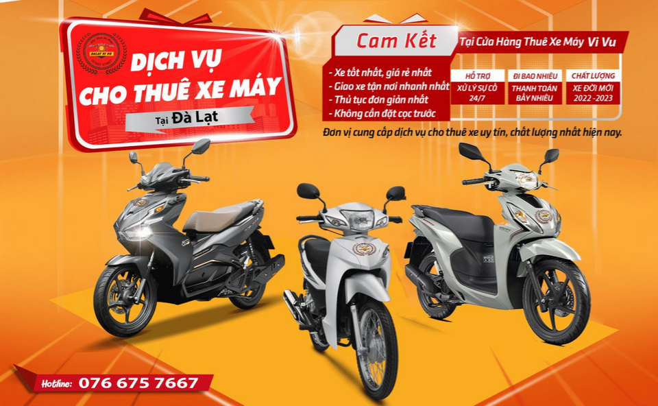 Dịch vụ cho thuê xe máy 3